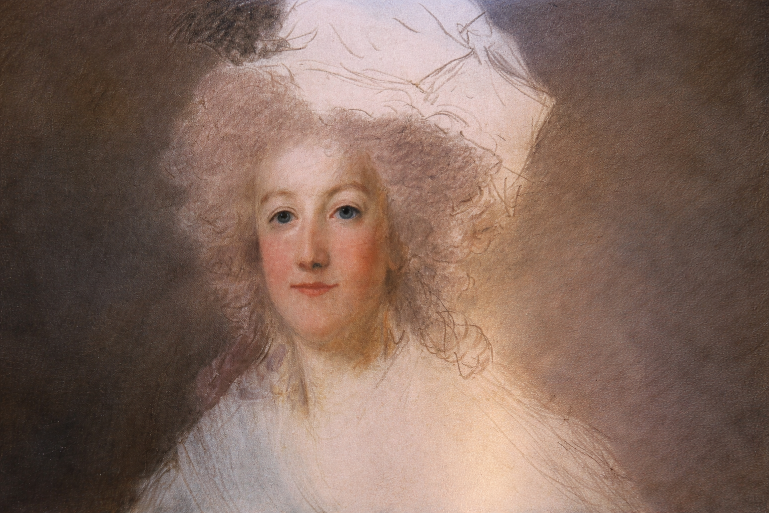 Portrait de Marie-Antoinette évoquant l’histoire de Versailles lors d’une visite privée avec la guide Isabelle Conan